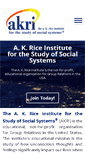 Mobile Screenshot of akriceinstitute.org